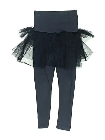 Pre-owned Tea Kids' Leggings In Black