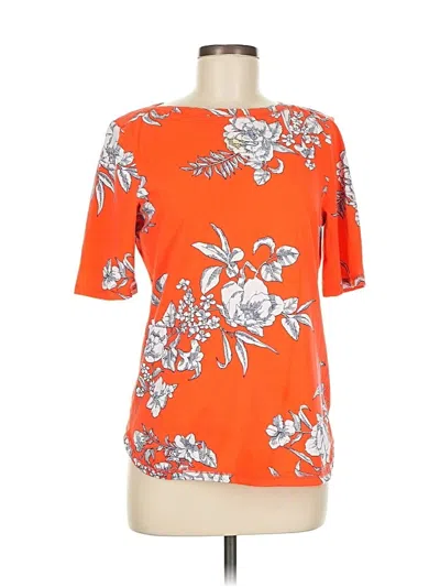 Pre-owned Talbots Short Sleeve T-shirt In Orange