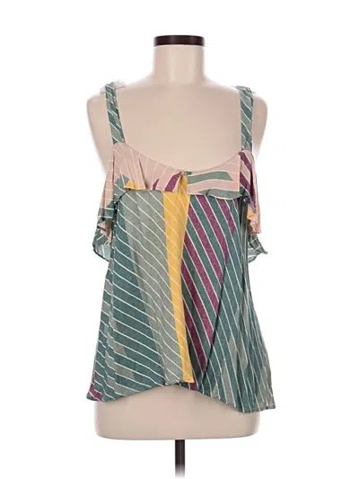Pre-owned O'neill Sleeveless Blouse In Green