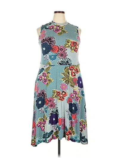 Pre-owned Maeve By Anthropologie Casual Dress In Blue