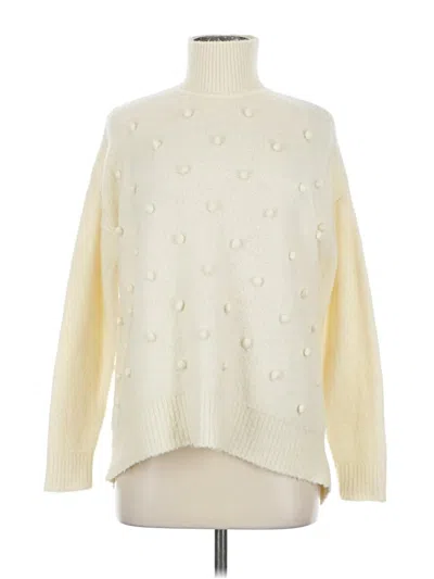Pre-owned Madewell Turtleneck Sweater In White
