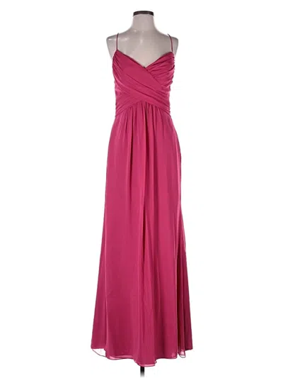 Pre-owned Hayley Paige Occasions Cocktail Dress In Burgundy