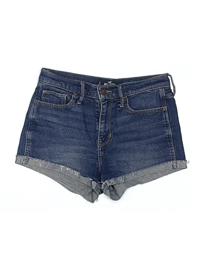 Pre-owned Hollister Denim Shorts In Blue