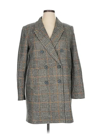 Pre-owned Zara Coat In Gray