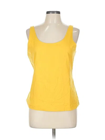 Pre-owned Chico's Tank Top Yellow Strapless Neckline Tops