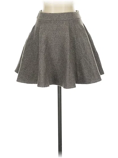 Pre-owned Free People Casual Skirt In Gray