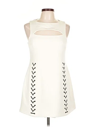 Pre-owned Karen Millen Casual Dress In White