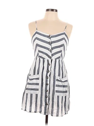 Pre-owned Blu Pepper Casual Dress In Gray
