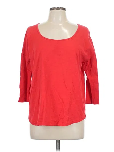 Pre-owned Weekend Suzanne Betro 3/4 Sleeve T-shirt In Red