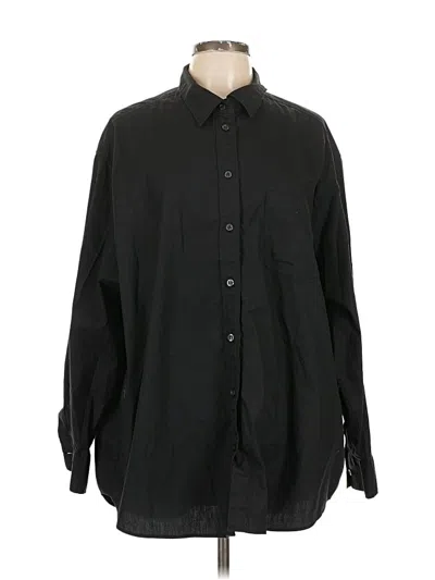 Pre-owned Gap Long Sleeve Button Down Shirt In Black