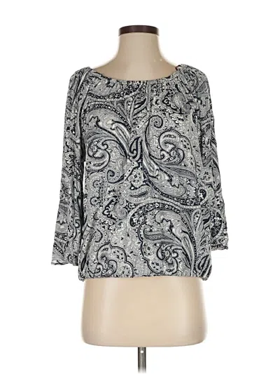 Michael Michael Kors 3/4 Sleeve Blouse In Black