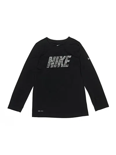 Pre-owned Nike Kids' Long Sleeve T-shirt In Black