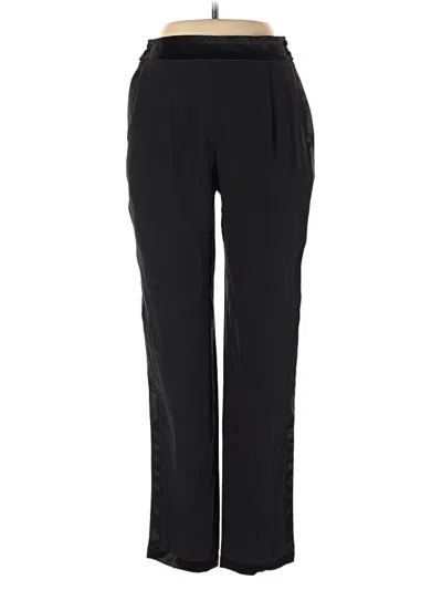 Pre-owned Fleur Du Mal Silk Pants In Black
