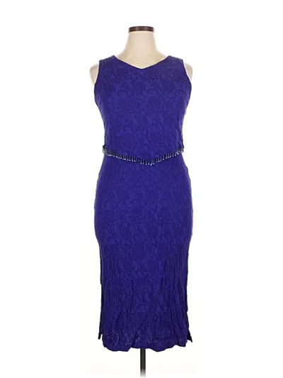 Pre-owned Dressbarn Cocktail Dress In Blue