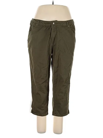 Pre-owned Jessica London Khaki Pant In Green