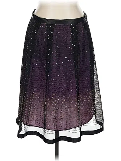 Pre-owned Ny Collection Casual Skirt In Purple