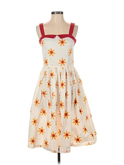 Pre-owned Assorted Brands Cocktail Dress In Orange