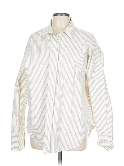 Pre-owned Good American Blazer Jacket In White