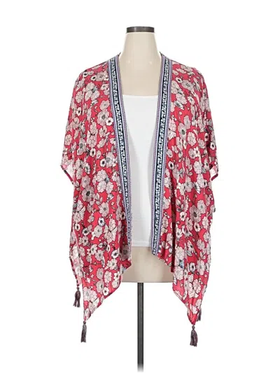 Pre-owned Knox Rose Kimono In Red
