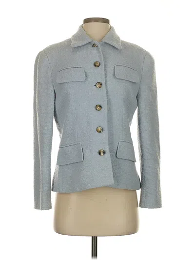 Pre-owned Carlisle Wool Blazer Jacket In Gray