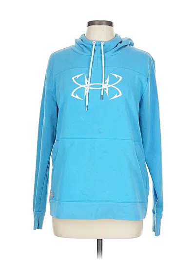 Pre-owned Under Armour Pullover Hoodie In Blue