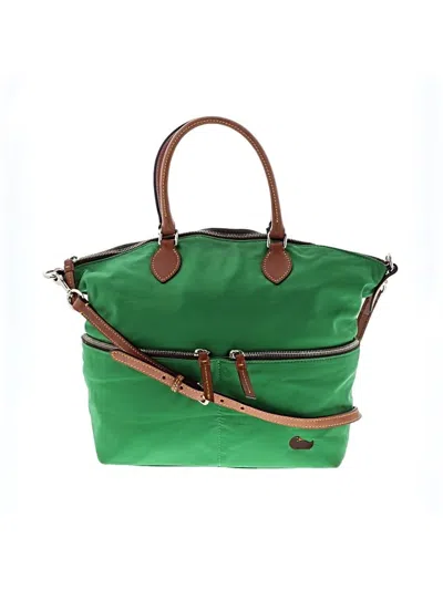 Pre-owned Dooney & Bourke Satchel In Green