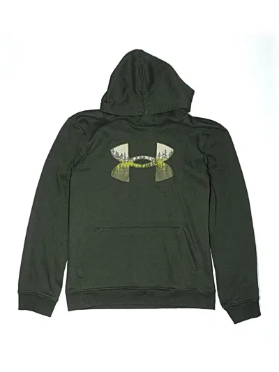 Pre-owned Under Armour Kids' Pullover Hoodie In Green