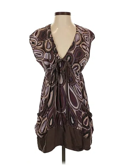 Pre-owned Hale Bob Casual Dress In Brown