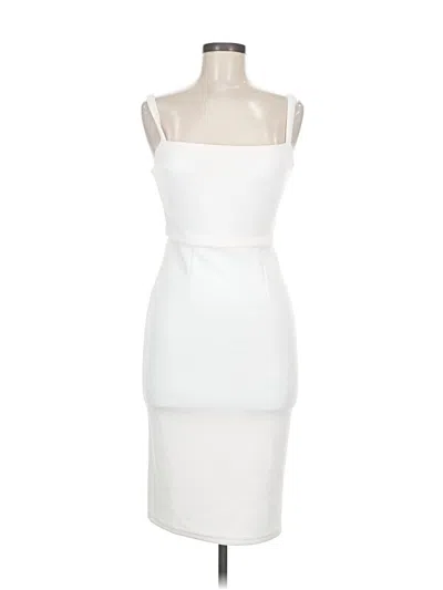 Pre-owned Here Comes The Sun Cocktail Dress In White