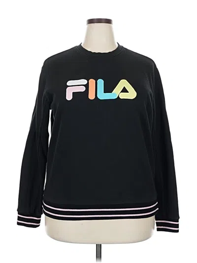 Pre-owned Fila Sweatshirt In Black