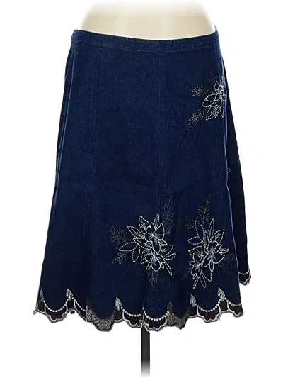 Pre-owned Tribal Denim Skirt In Blue