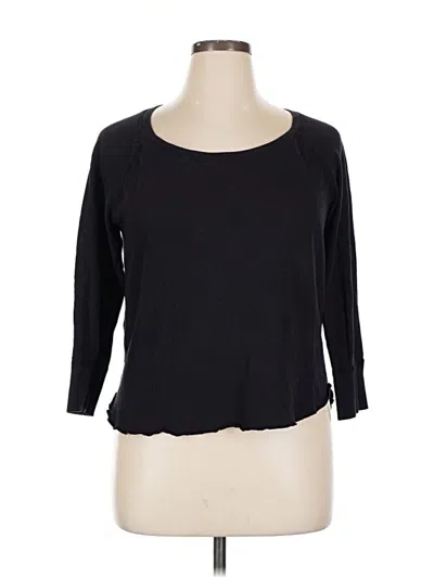 Pre-owned James Perse Cardigan Sweater In Black