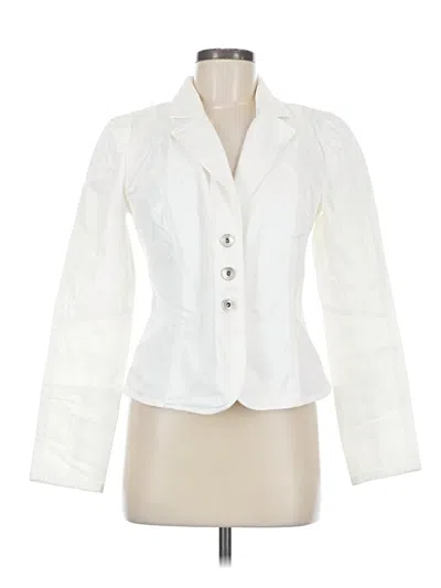 Pre-owned Armani Exchange Blazer Jacket In White