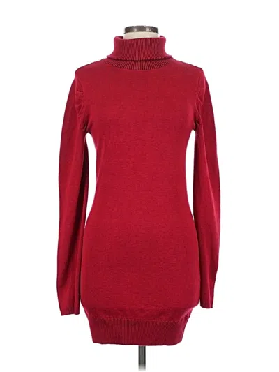 Pre-owned Bisou Bisou Casual Dress In Red