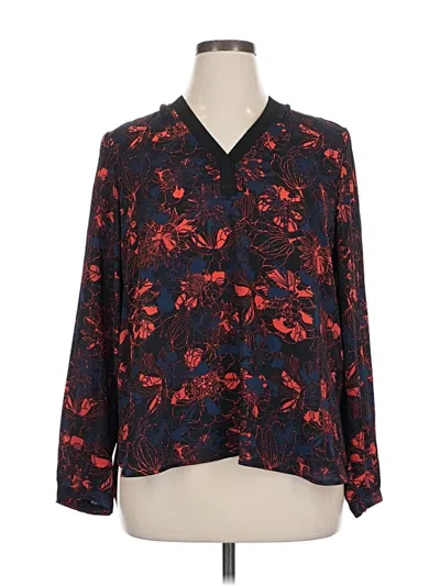 Pre-owned Gnw Long Sleeve Blouse In Black