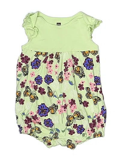 Pre-owned Tea Kids' Short Sleeve Outfit In Green