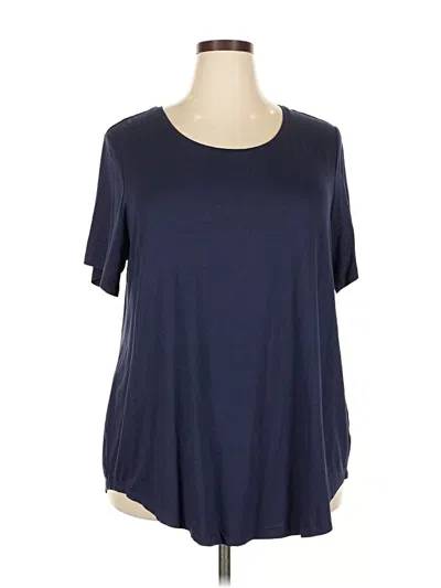 Jm Collection Short Sleeve T-shirt In Blue