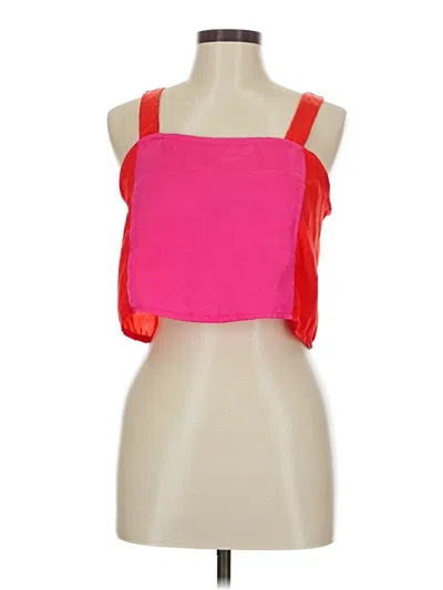 Pre-owned Assorted Brands Sleeveless Blouse In Pink