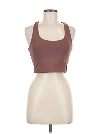 Pre-owned 10 Tree Tank Top Brown Halter Neckline Tops