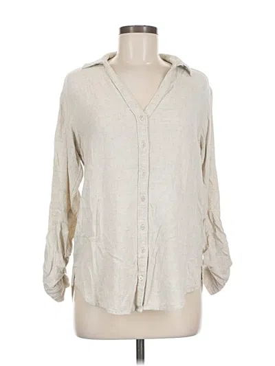 Pre-owned Abercrombie & Fitch Long Sleeve Blouse In Gray
