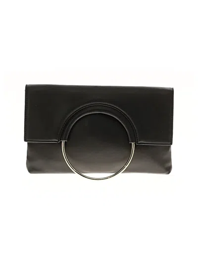 Pre-owned Bcbgmaxazria Leather Clutch In Black