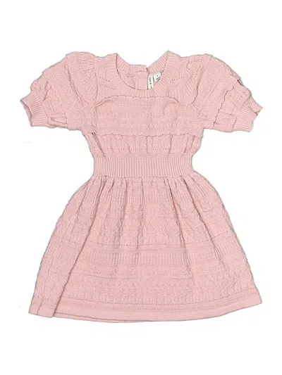 Pre-owned Janie And Jack Kids' Dress In Pink