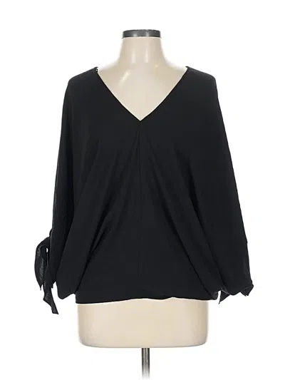 Oddi 3/4 Sleeve Blouse In Black