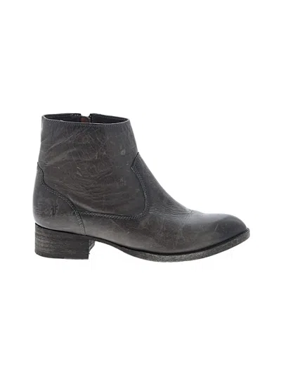 Pre-owned Frye Ankle Boots In Gray