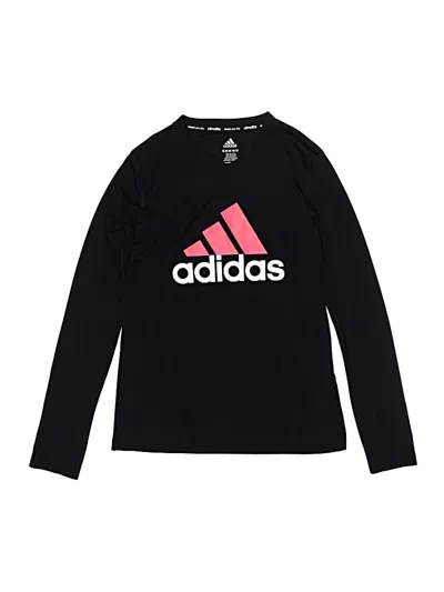 Pre-owned Adidas Originals Kids' Long Sleeve T-shirt In Black