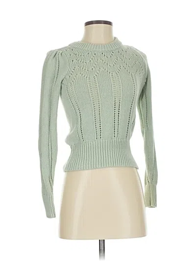 Pre-owned Madewell Turtleneck Sweater In Green