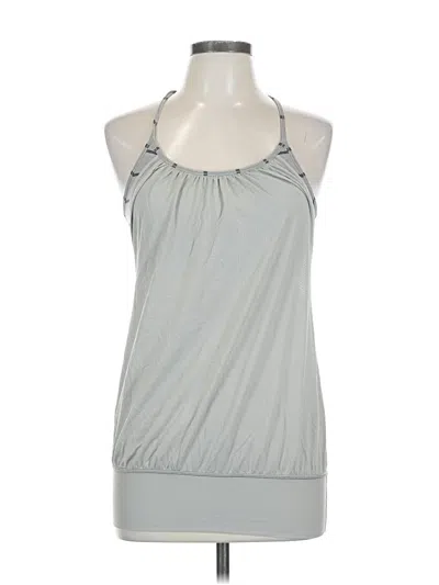 Pre-owned Lululemon Athletica Tank Top Gray Halter Neckline Tops