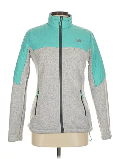 Pre-owned New Balance Zip Up Hoodie In Blue