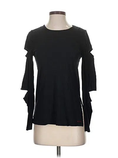 Pre-owned N:philanthropy 3/4 Sleeve T-shirt In Black