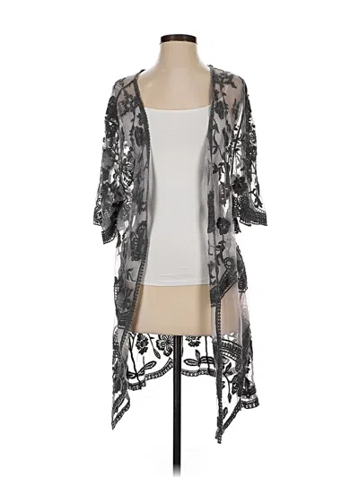 Pre-owned Coco + Carmen Kimono In Gray